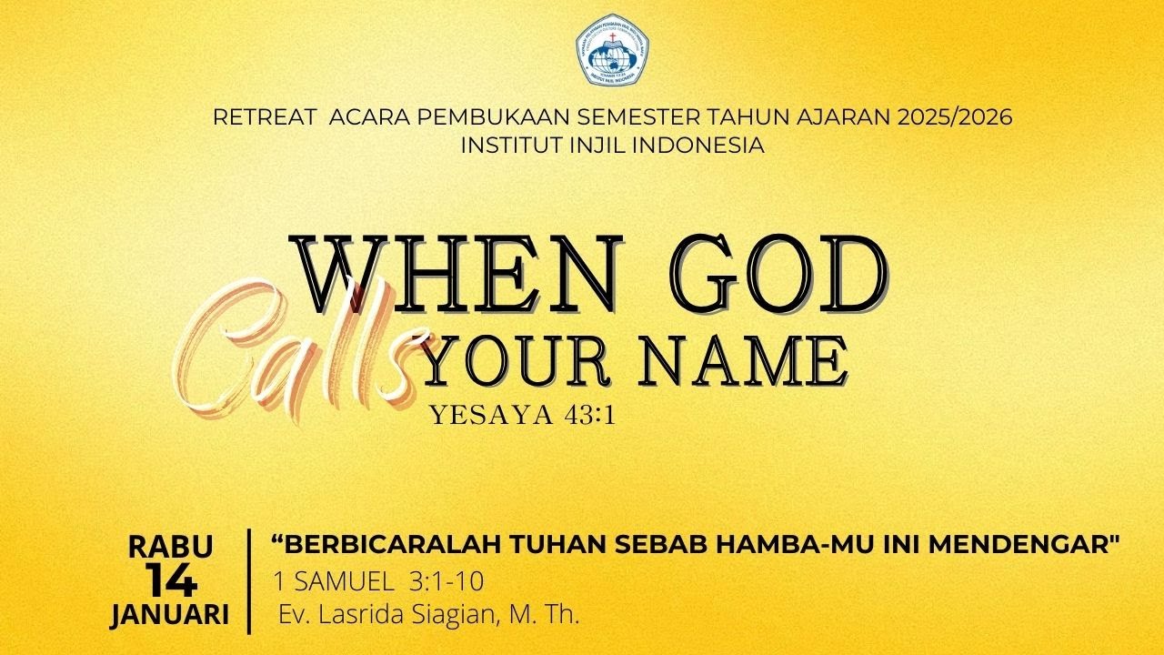 IBADAH PAGI - RETREAT PEMBUKAAN SEMESTER TAHUN 2026 | 13 - 15 JANUARI 2026