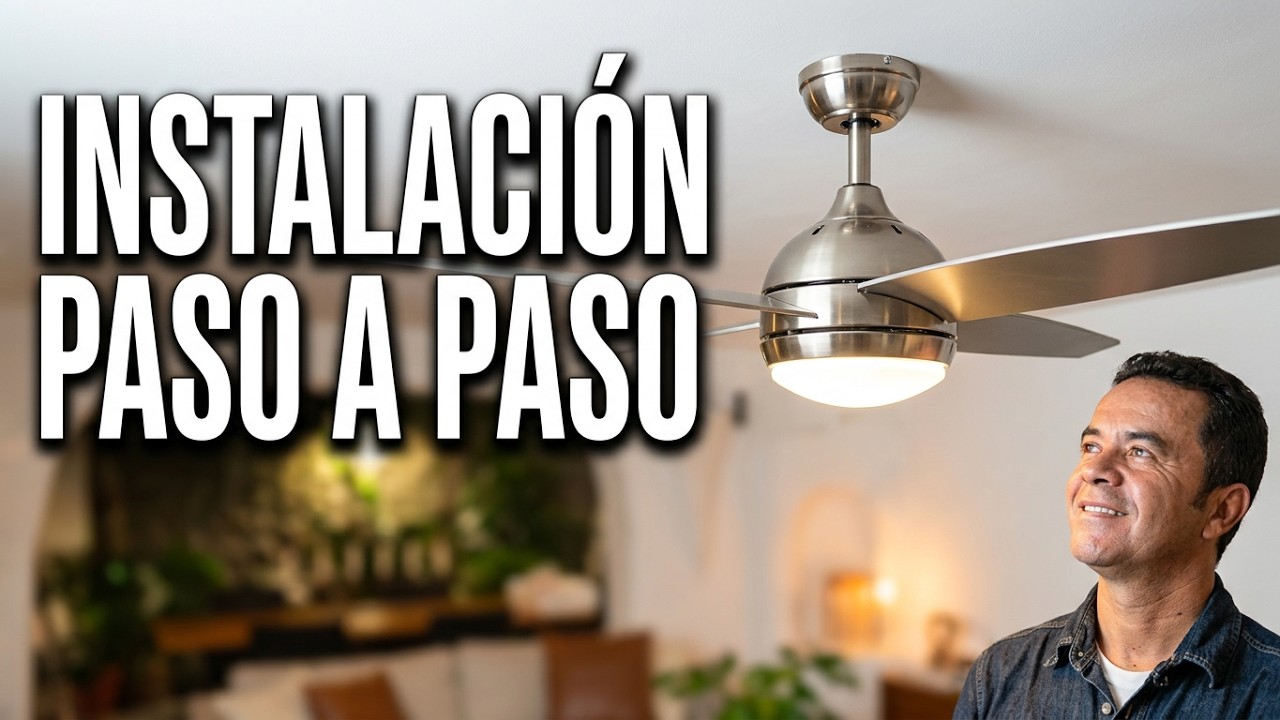 Como Instalar  VENTILADOR DE TECHO (Rápido y fácil) // Ref. Westinghouse Bendan