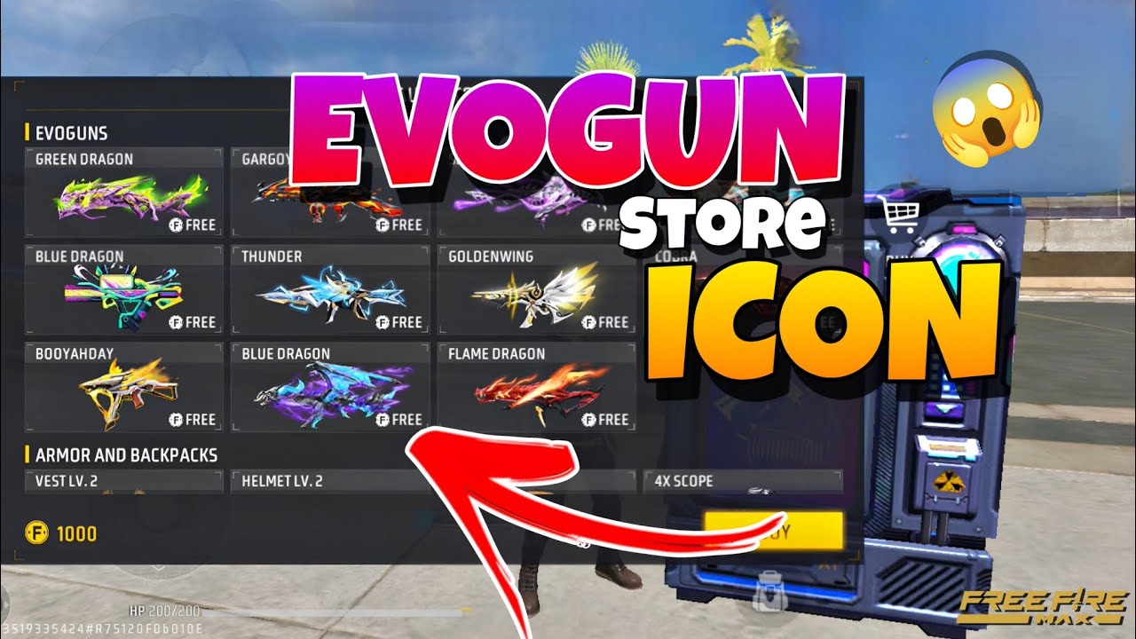 How to Make EvoGun Icon Store Freefire Craftland
