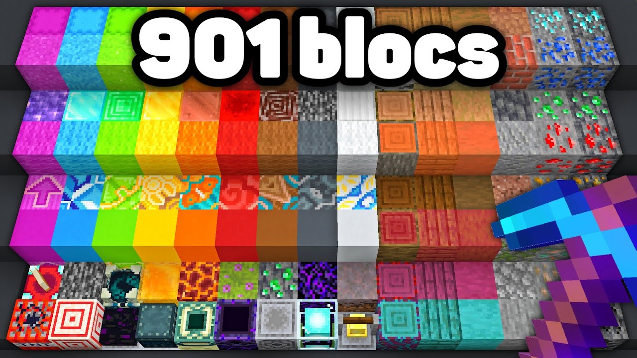 J'ai R&eacute;colt&eacute; Tous les Blocs de Minecraft...