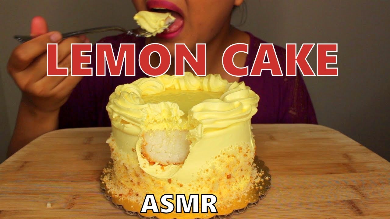 ASMR: Lemon Cake *Eating Sounds