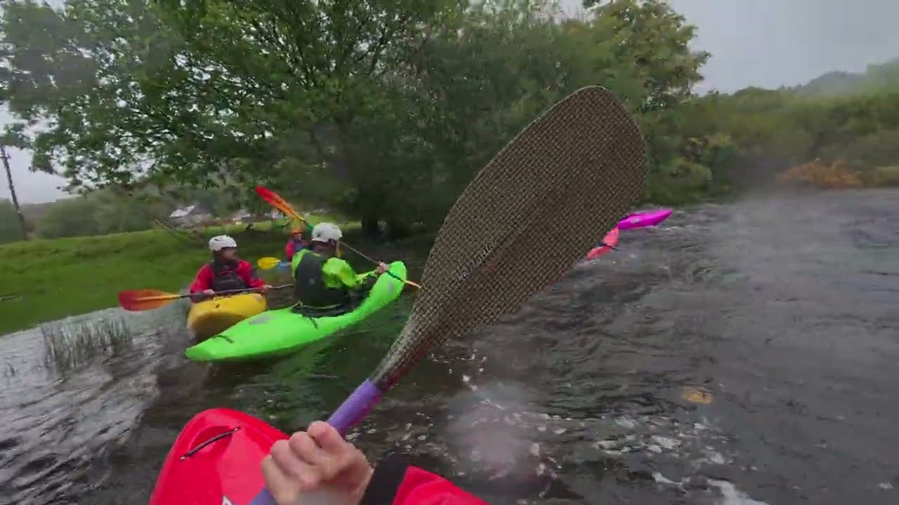 Ogwen river North Wales white water kayak with Manchester Canoe Club - 156 on the gauge and rising