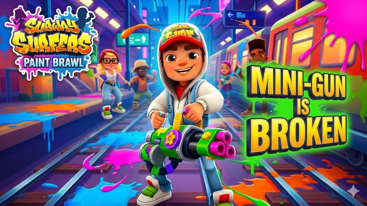 Subway Surfers PAINT BRAWL: This MINI-GUN is BROKEN! 🔫🔥