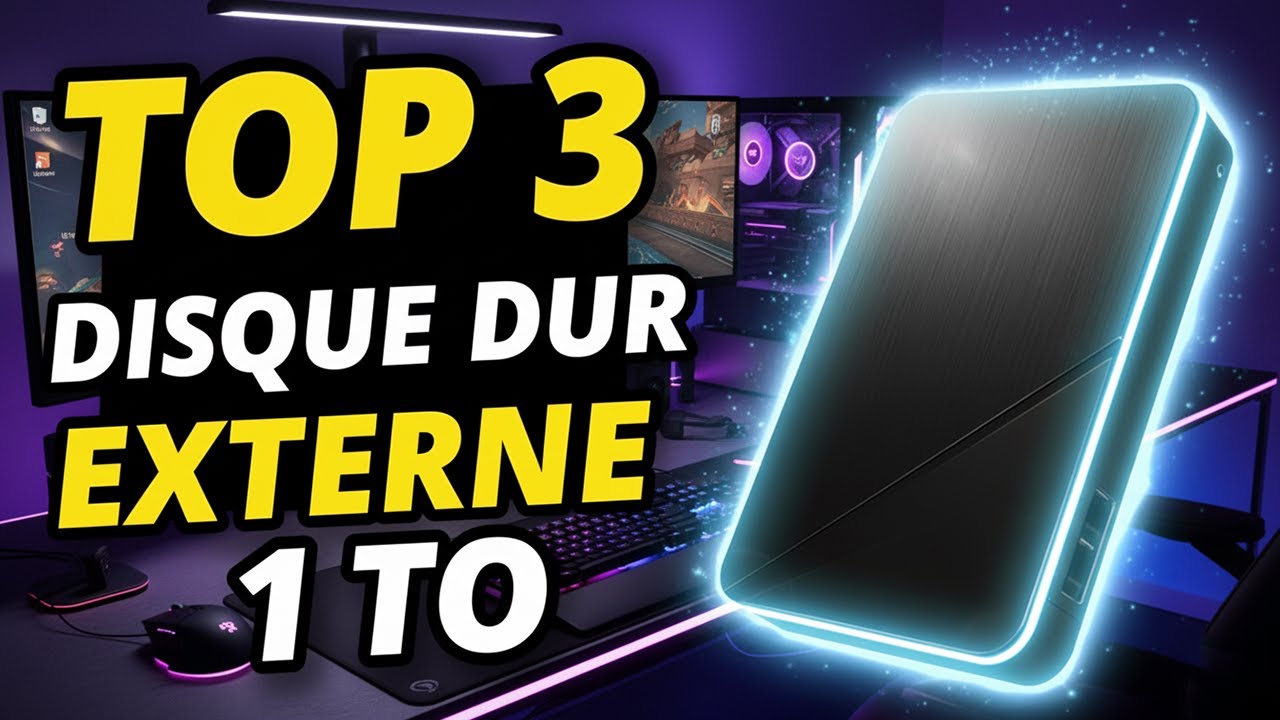 ⭐ TOP 3 MEILLEUR DISQUE DUR EXTERNE 1TO 2025