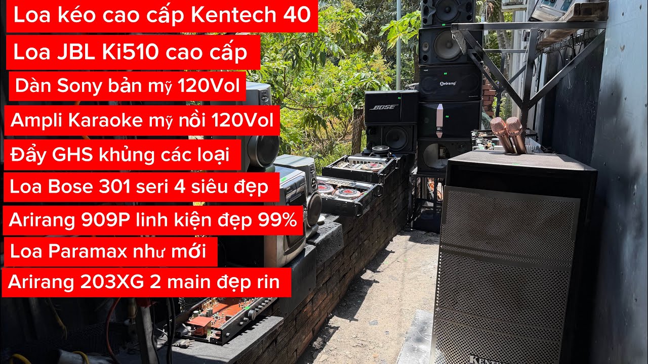 Loa ampli vang đẩy micro chuyên karaoke gia đình thanh lý mỗi ngày. Loa JBL Ki510 cực khủng 