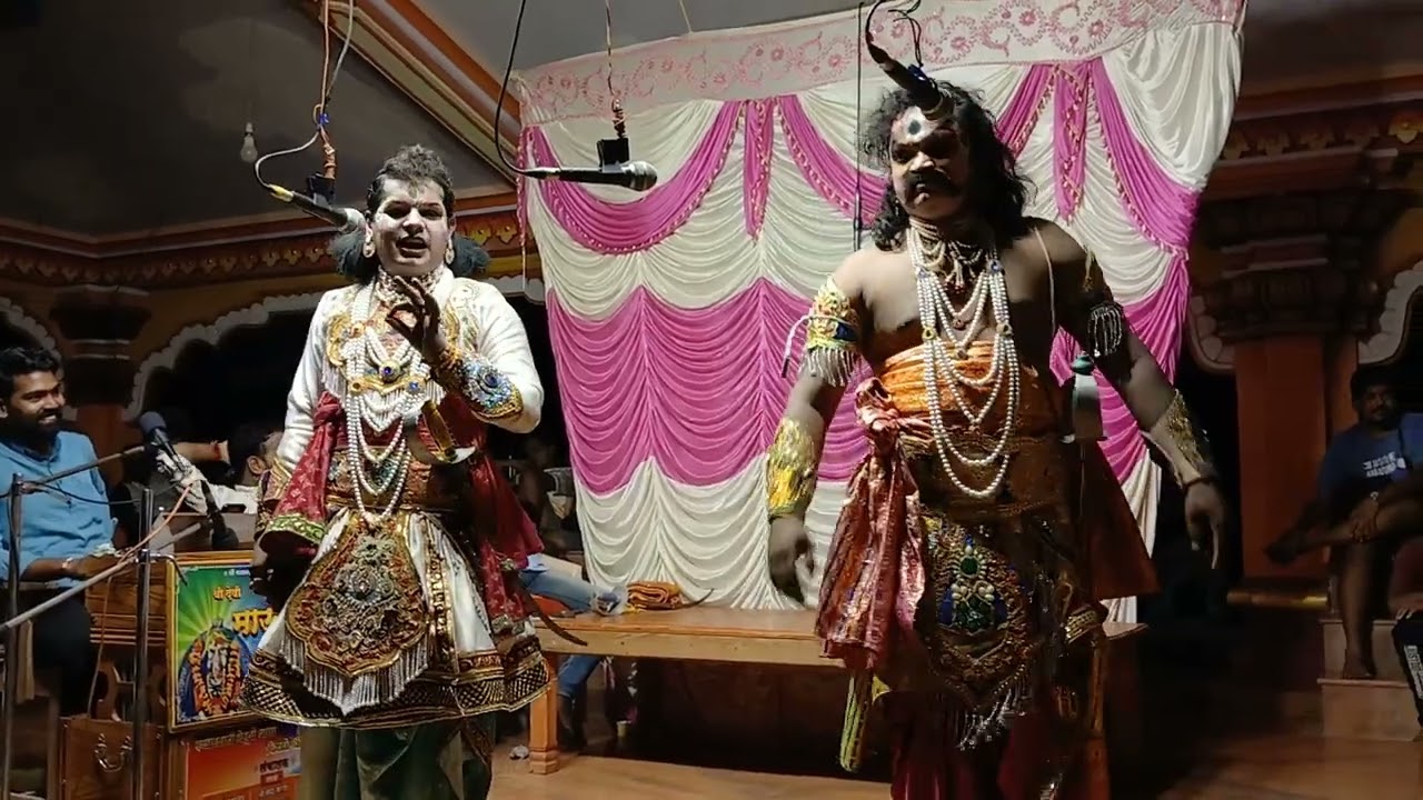 चंद्रकेतू (सागर गावकर) आणि हिरण्यमय (उदय मोर्ये) संघर्ष । रक्त पिपासू रक्ताक्षी । संयुक्त दशावतार ।