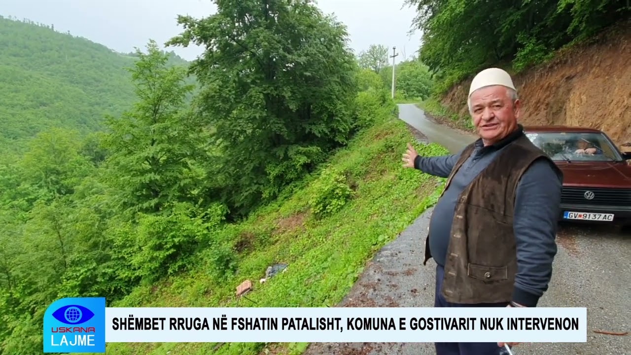 SHËMBET RRUGA NË FSHATIN PATALISHT, KOMUNA E GOSTIVARIT NUK INTERVENON