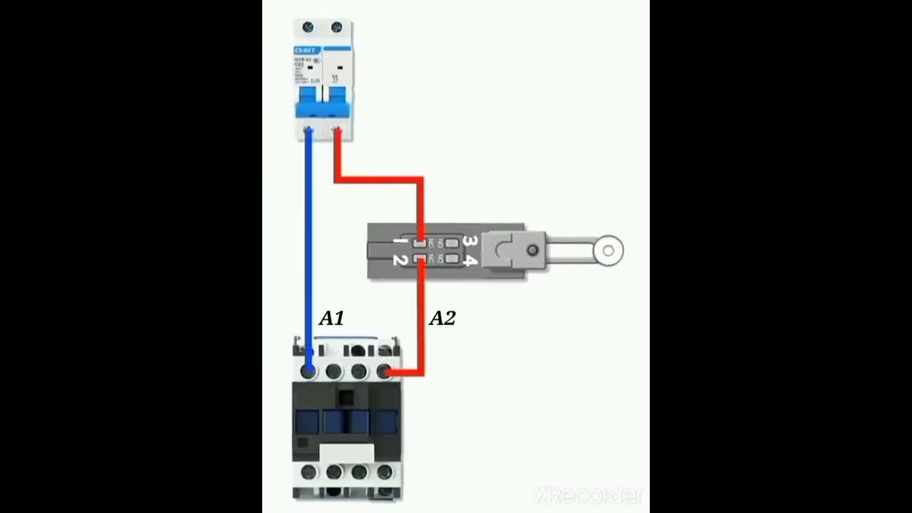 limit sensor switch conection.#shorts
