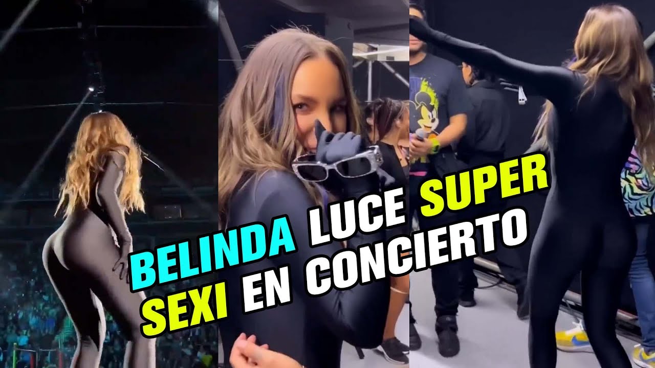 Belinda lució una figura espectacular utilizando un body color negro