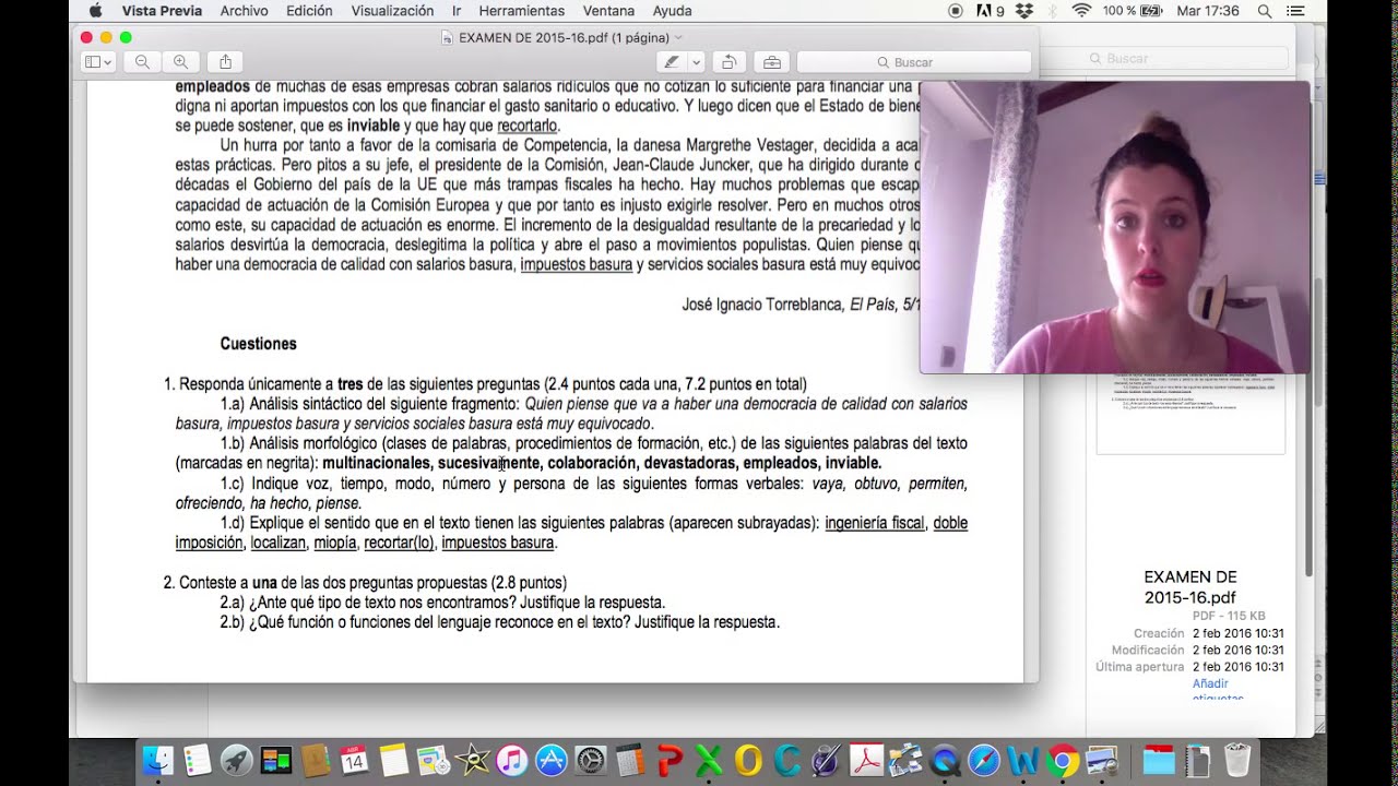 Acceso a la Universidad mayores de 25 años ¿Cómo es el examen de lengua?