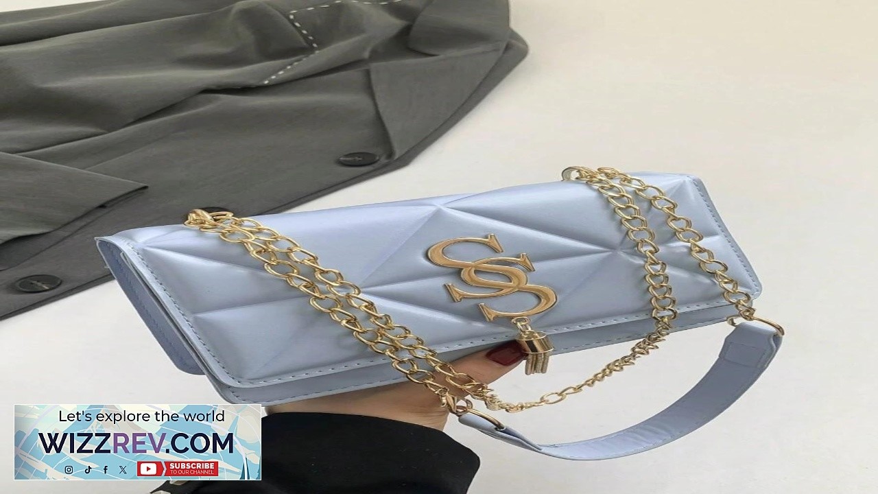 Korean Style Embossed Rhombus Letter Casual Handbag For Women 2024 New Fashionable