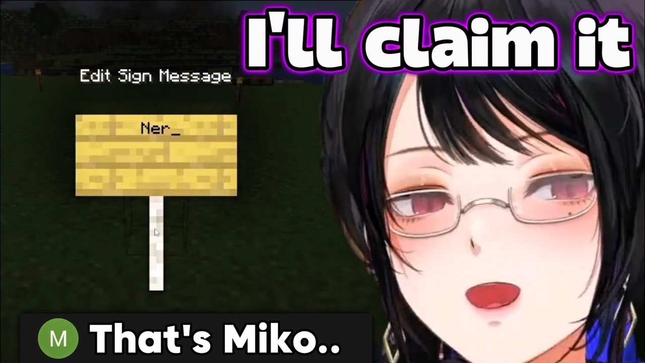 Nerissa Claimed Someone's Land on the New Minecraft Server  【 Hololive 】