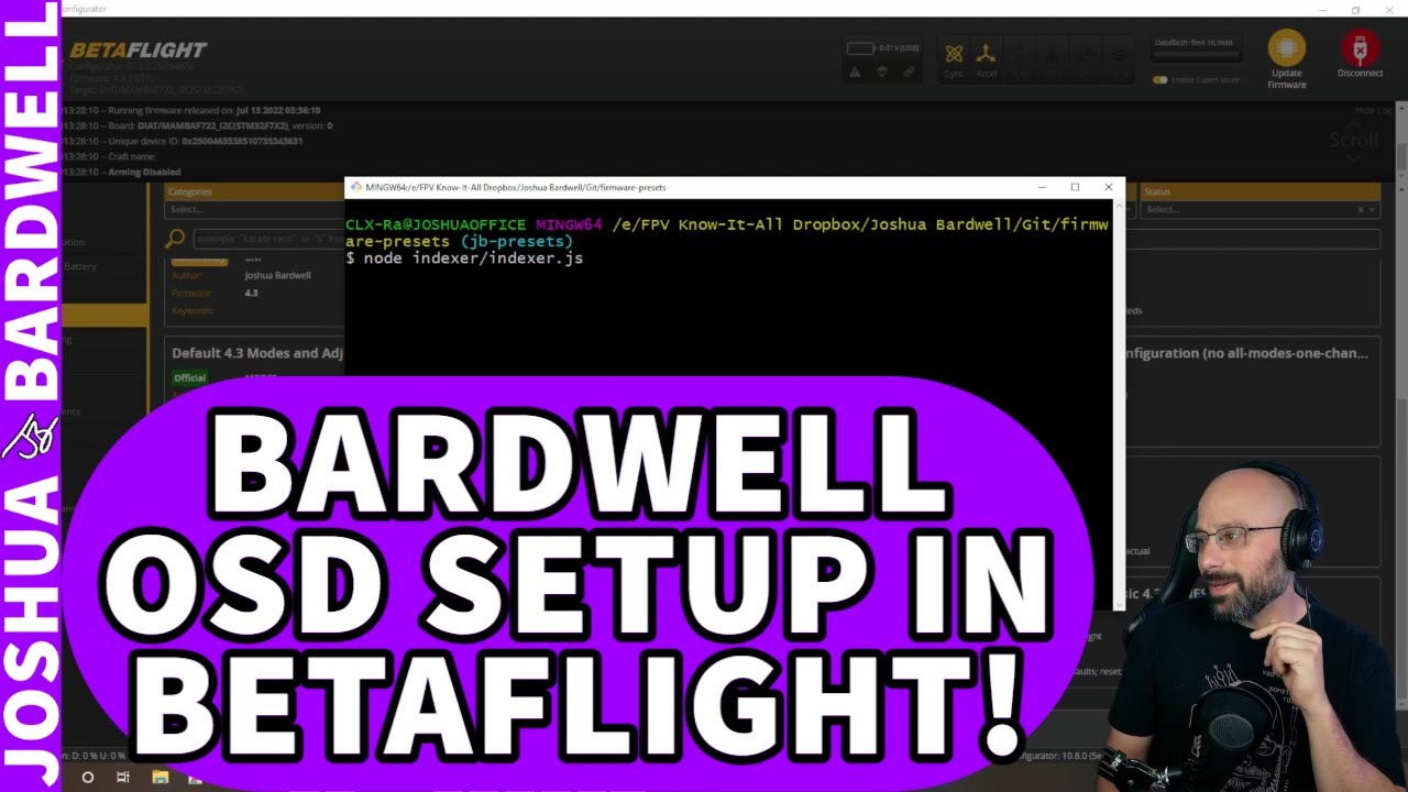 How Bardwell Sets Up His OSD in Betaflight! - FPV Tips