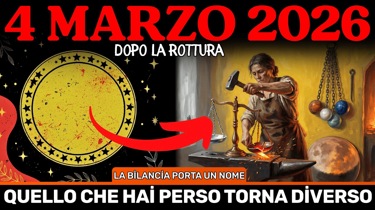 4 MAR: La Luna Entra in Bilancia - Cio Che Si E Rotto Ieri Sara Sostituito Da MEGLIO