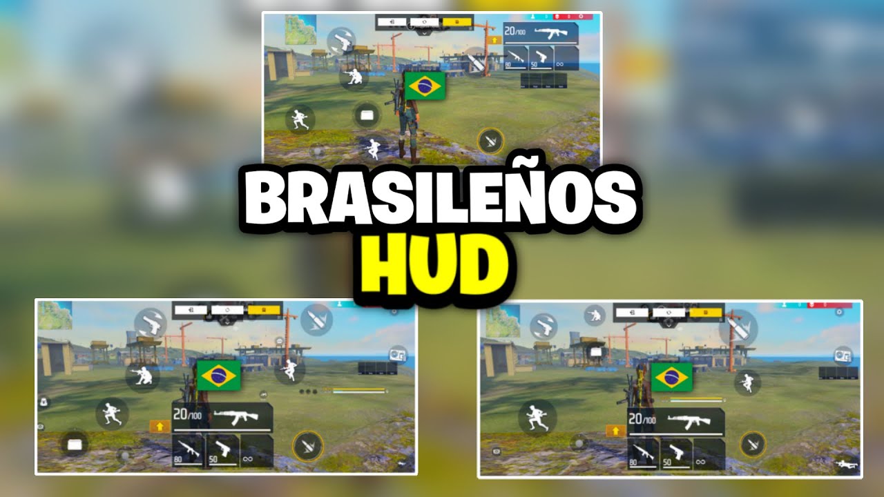 Mejores HUD BRASILEÑOS a 4 dedos 🇧🇷🔥 Actualmente