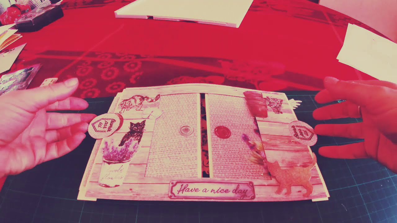 TUTO carte théatre scrapbooking