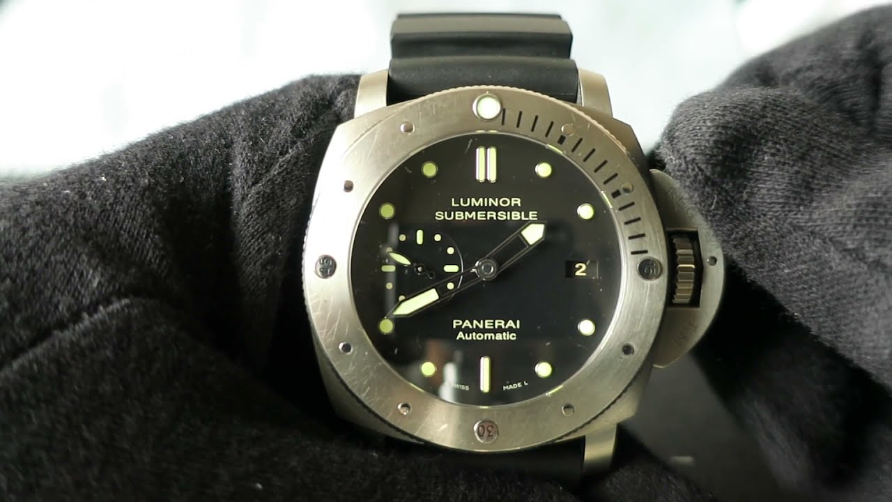 Officine Panerai Luminor Submersible 47mm Titanium Watch Ref.305 R serial (2015) Function Testing