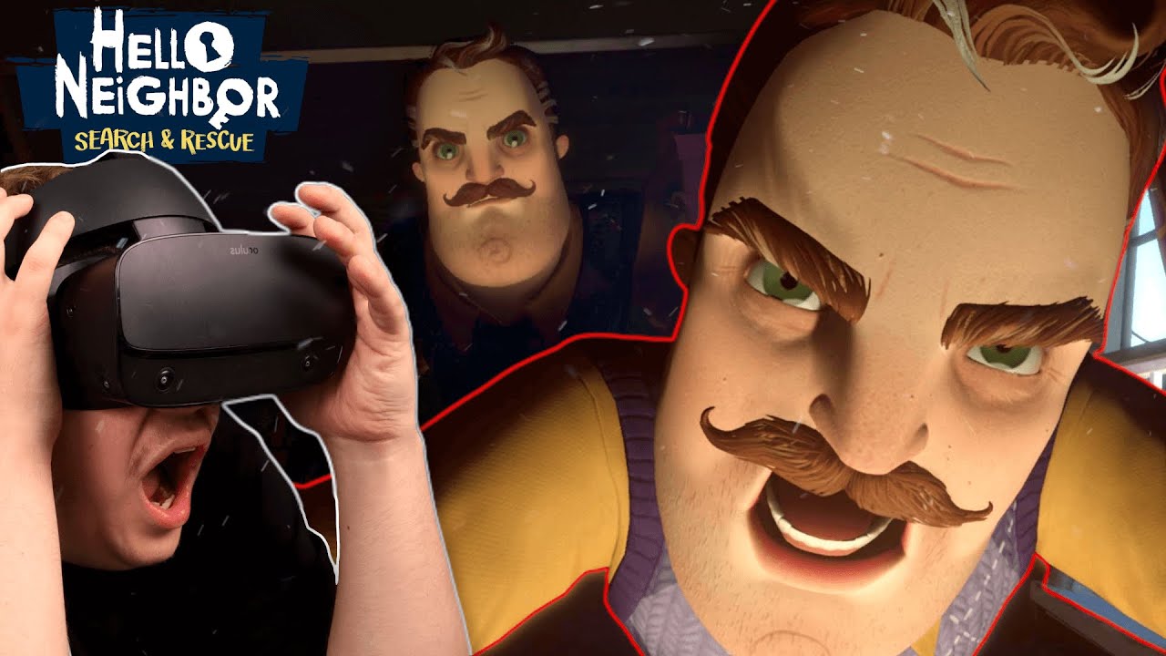 NAAPURI on PALANNUT ja Pelottavampana kuin KOSKAAN! | Hello Neighbor VR #1