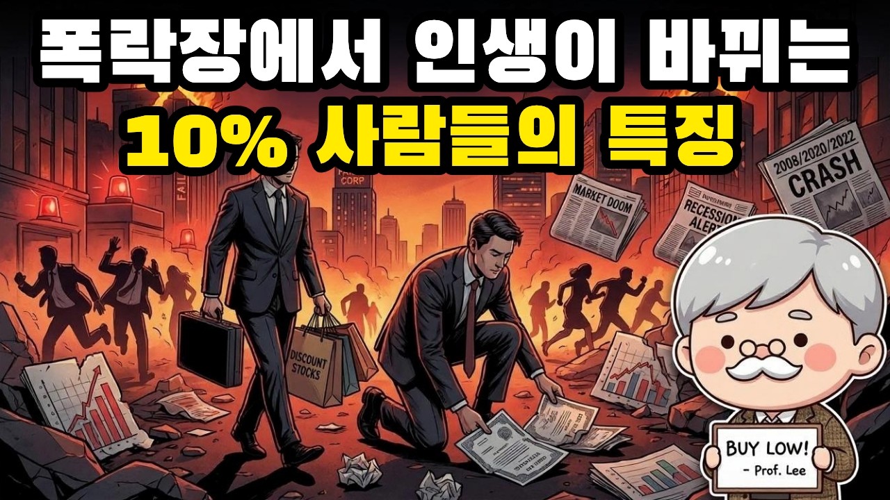 하락장에서 오히려 부자가 된 사람들의 5가지 공통점 (버핏도 사용한 전략) | 2008·2020·2022 실제 사례