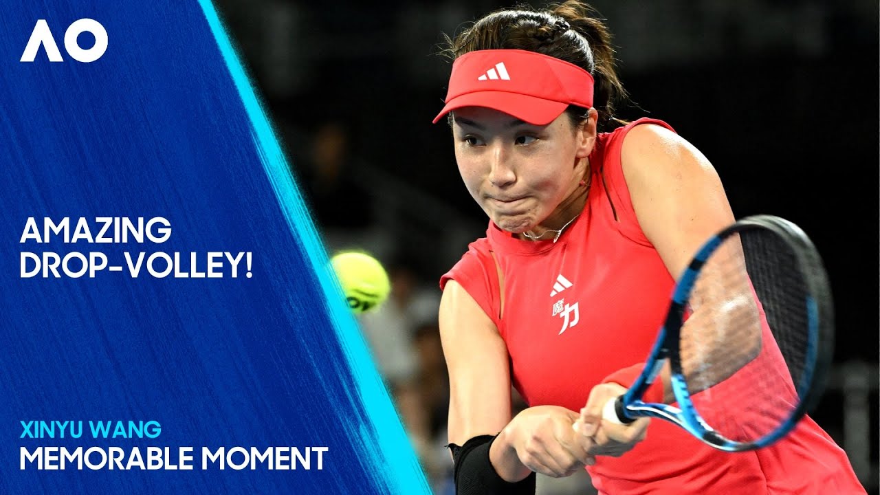 Incredible Touch with a Drop-Volley Winner from Xinyu Wang | Australian Open 2025