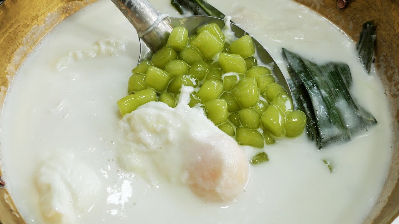 แจกสูตร บัวลอยแก้วใบเตยไข่หวาน ทำง่ายทานอร่อย ขนมไทยน้ำกะทิ หอมกลิ่นใบเตย