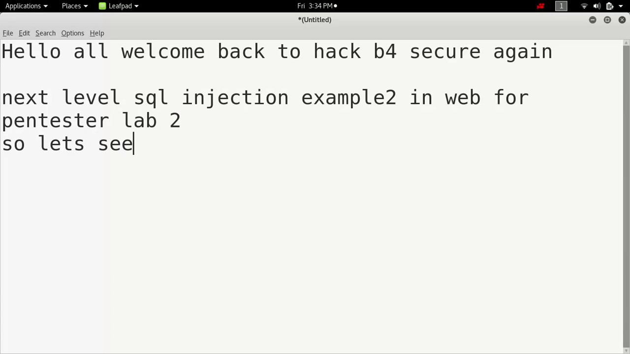 Sql injection - example 2: Web for pentester lab 2 -- pentesterlab.com