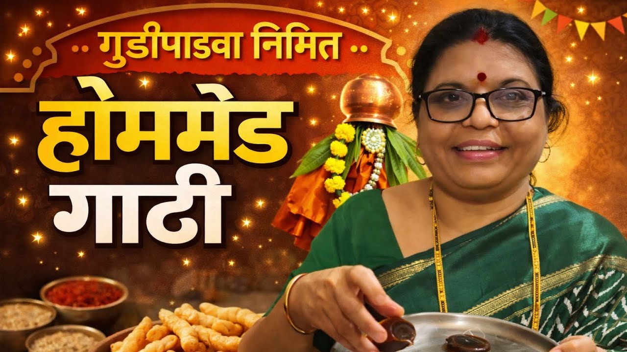 गुढीपाडव्या निमित्त होममेड गाठी 🌸🎉 | पारंपरिक कुरकुरीत गाठी रेसिपी 😋🙏🏻