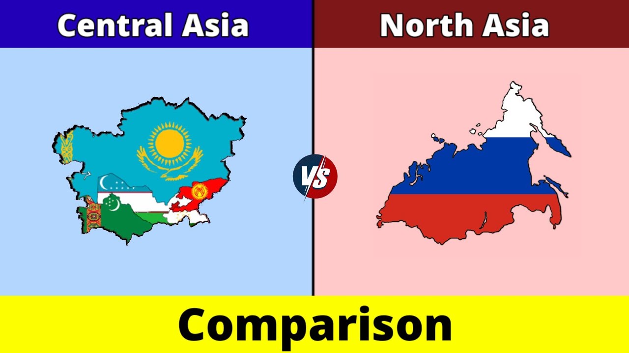 Central Asia vs North Asia | North Asia vs Central Asia | Comparison | Data Duck