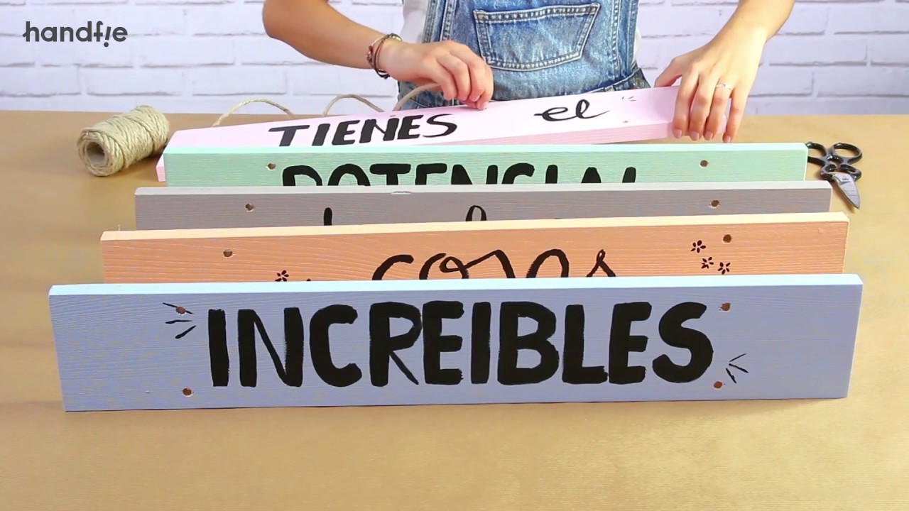 Cómo decorar con divertidos carteles de madera| Soluciones Pentrilo