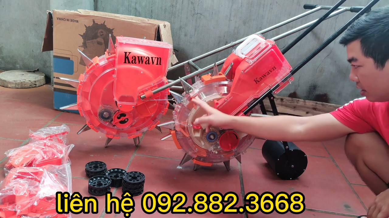 máy gieo hạt ngô,hạt bắp,đậu phộng,thóc lúa đa năng 12 mỏ và 14 mỏ inox