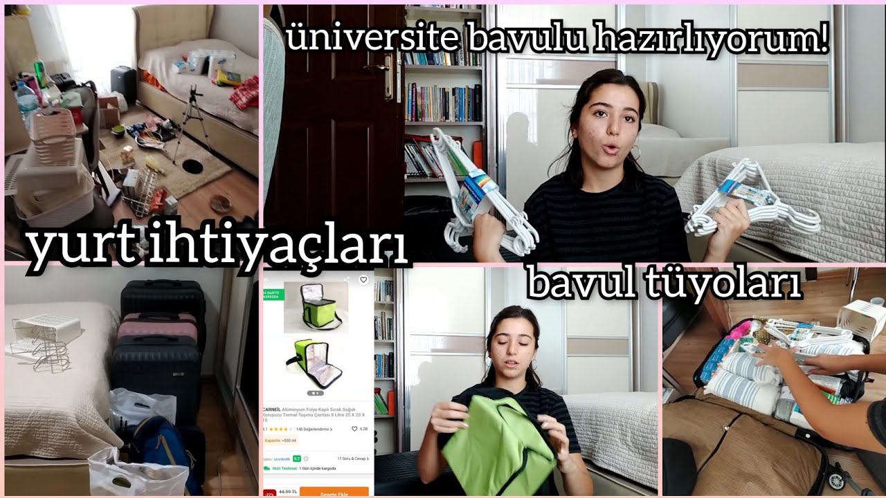 YURT İHTİYAÇ LİSTESİ - YURT ALIŞVERİŞİM - üniversite bavulu hazırlama #yurtihtiyaçları