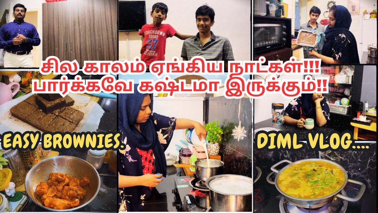 Vlog சில காலம் ஏங்கிய நாட்கள்! பார்க்கவே கஷ்டமா இருக்கும்!! A day in my life vlog Easy brownies