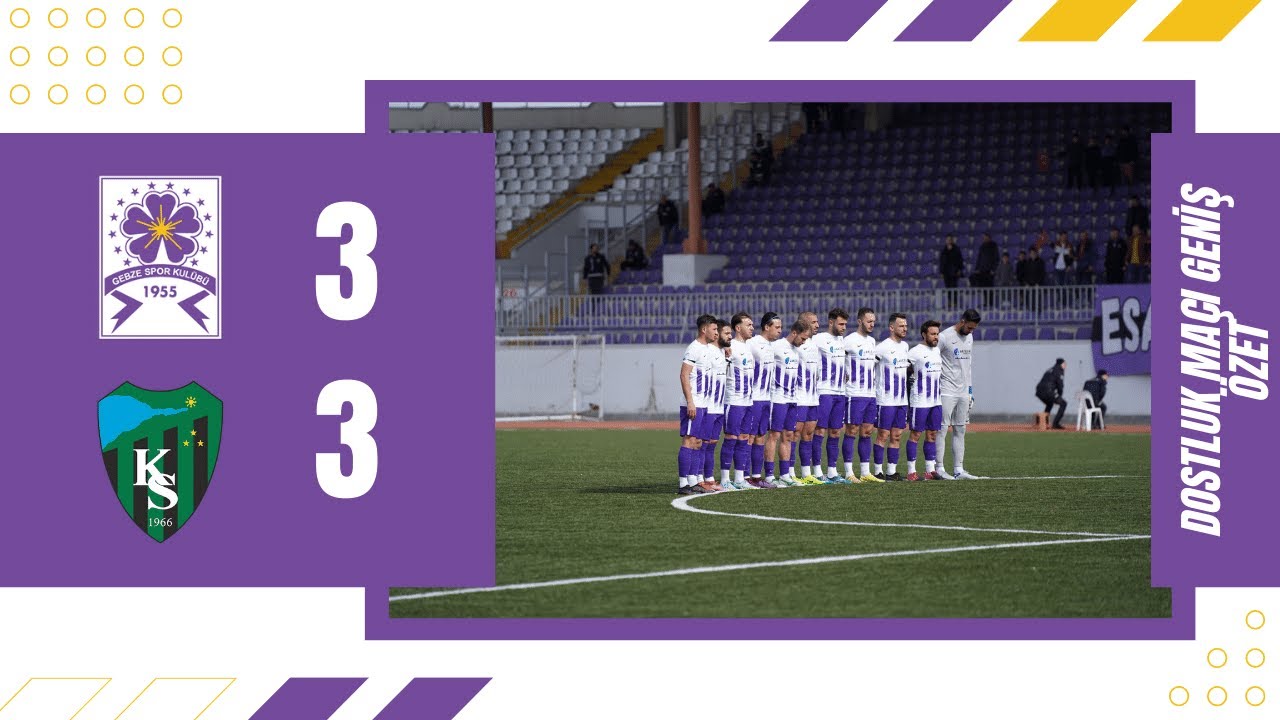 GEBZESPOR - KOCAELİSPOR GENİŞ MAÇ ÖZETİ
