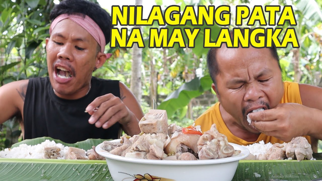 NILAGANG PATA NG BABOY WITH MONGGO AT LANGKA