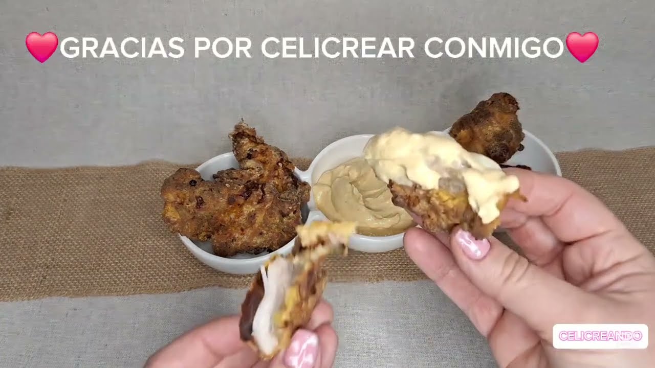Pollo estilo Kentucky sin gluten en freidora de aire 🍗 |Con Salsa tipo KFC casera sin gluten 😋