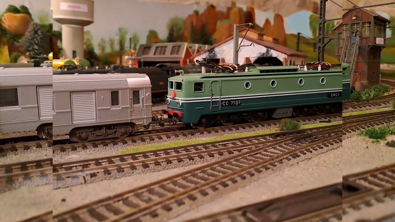 Vidéo No 1185 - Le Mistral de la SNCF  sur la ligne impériale en 1956 ( HO, CC)