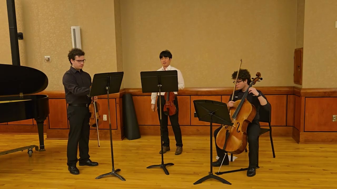 String Trio No. 3 in D Major by Ludwig van Beethoven and Aubade in C Major by George Enescu