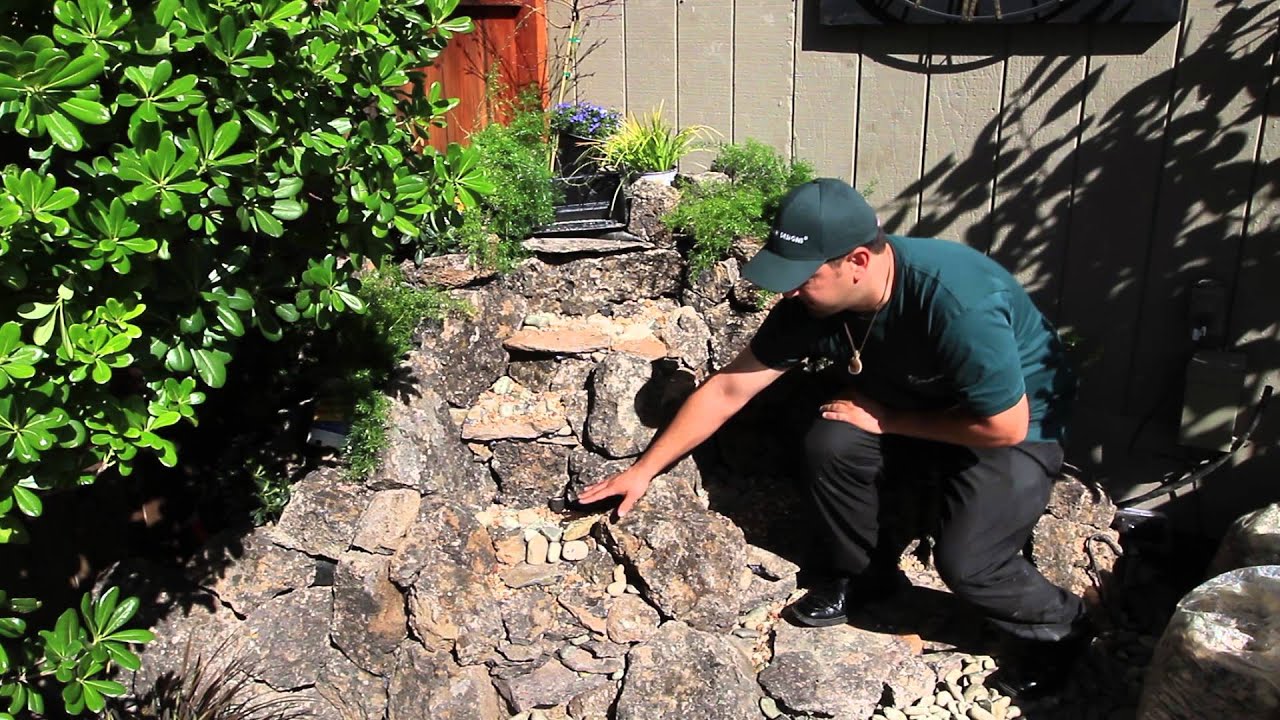The Waterfall Guy - TUTORIAL 1: How to build a small backyard waterfall