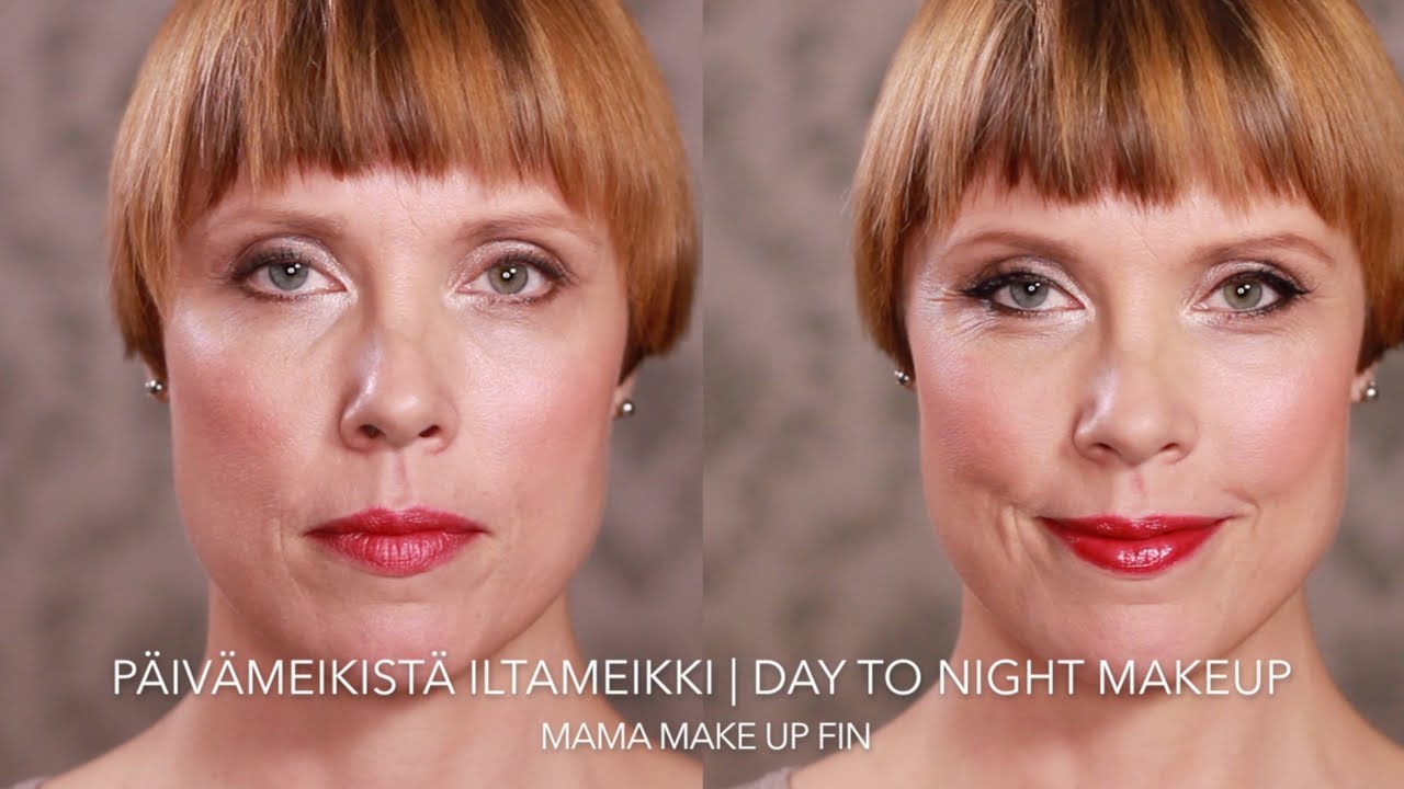P&auml;iv&auml;meikist&auml; Iltameikki | Day To Night Makeup | Mama Make Up Fin Tutorial