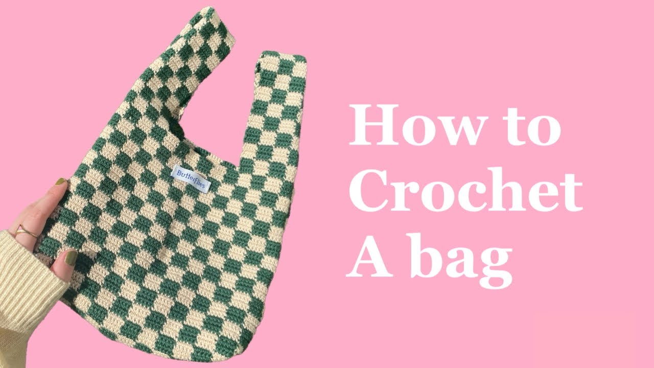 【かぎ針編み】可愛いバックの作り方🤍/How to crochet