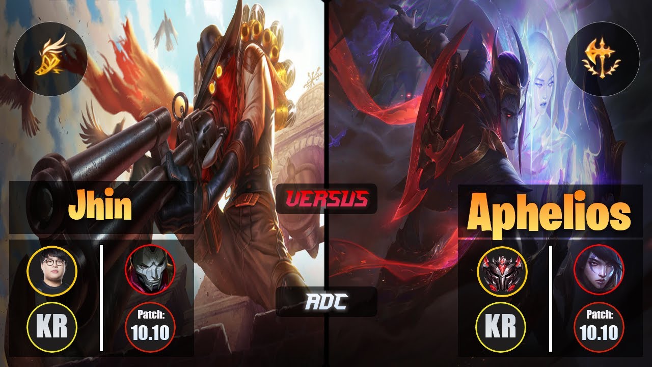 CuVee JHIN (ADC) [Fleet Footwork] VS APHELIOS - Grandmaster KR Patch 10.10