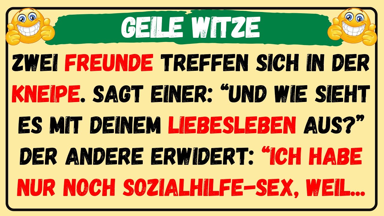 🤣 BESTER WITZ DES TAGES! - Ich habe nur noch Sozialhilfe-Sex, denn...⎪Täglich Witzige Videos