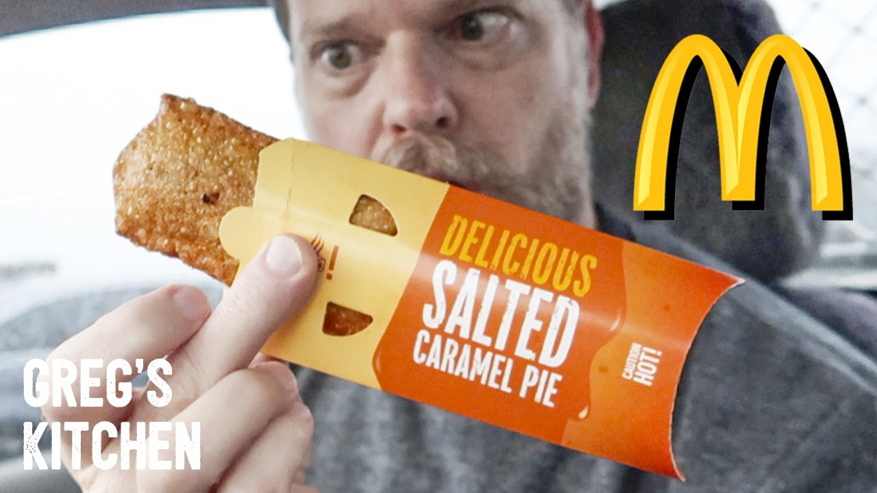 McDonalds SALTED CARAMEL PIE FOOD REVIEW - Greg's Kitchen