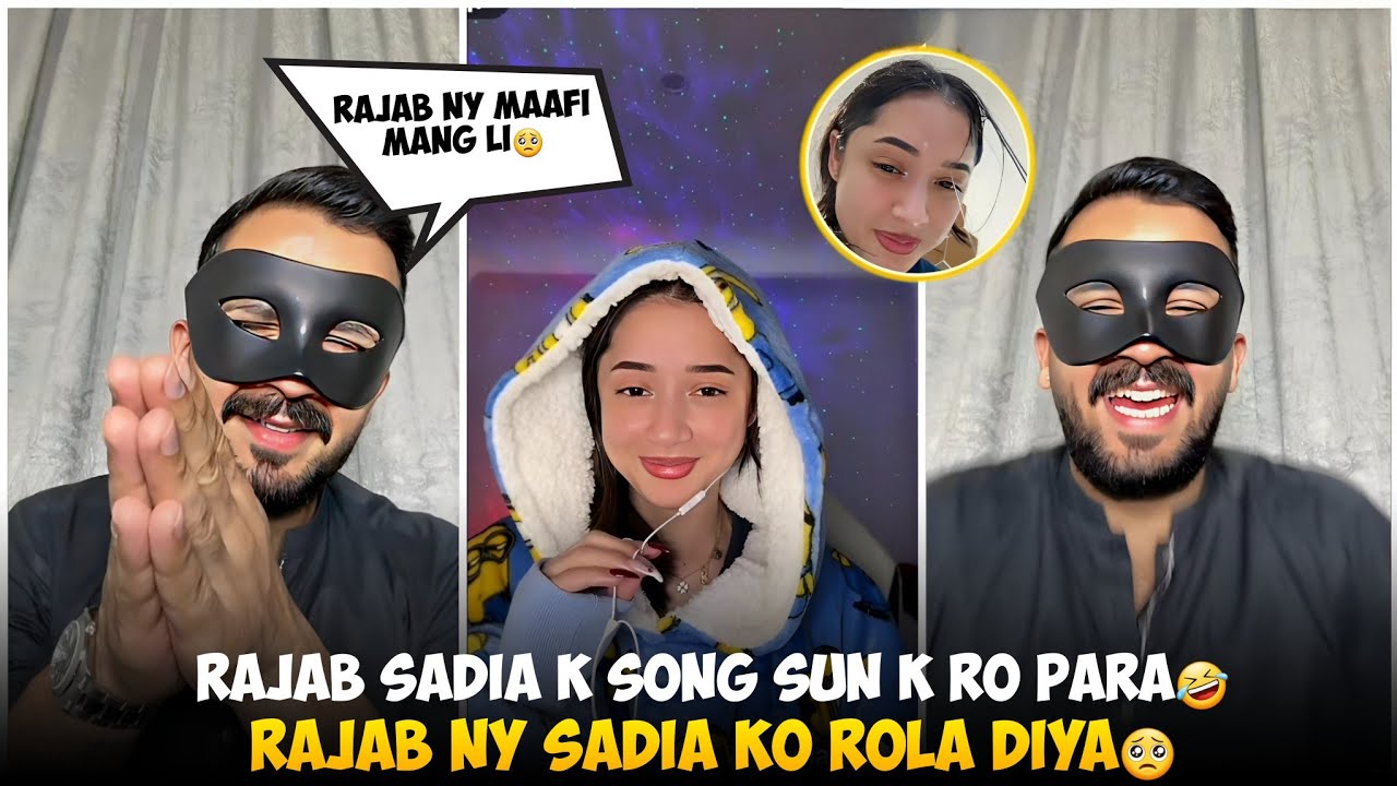 Rajab Butt Sadia K Song Sun Ke Ro Para | Rajab Butt Ny Sadia Ko Aj Rola Diya | Rajab Vs Sadia Match 