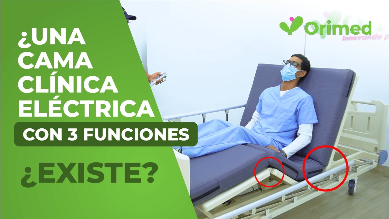CAMA CLÍNICA ELÉCTRICA DE 3 FUNCIONES CON COLCHÓN IMPORTADO MEMORY