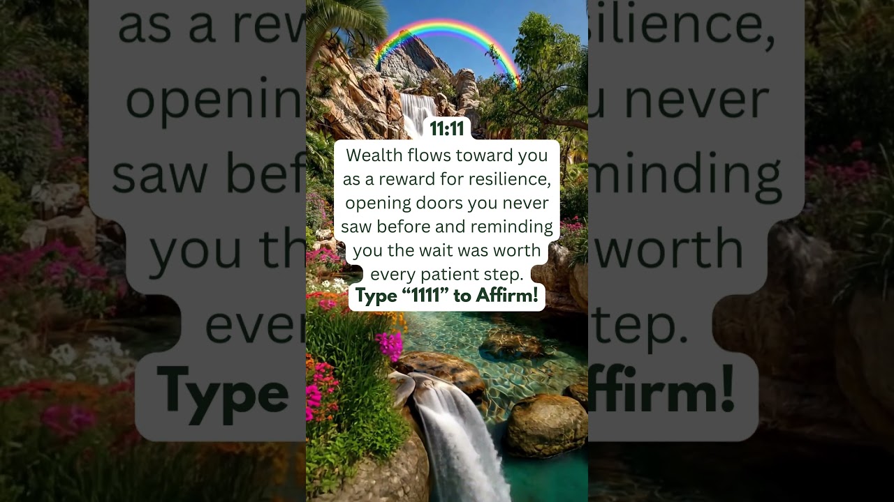 Wealth arrives through Angel number 1111 