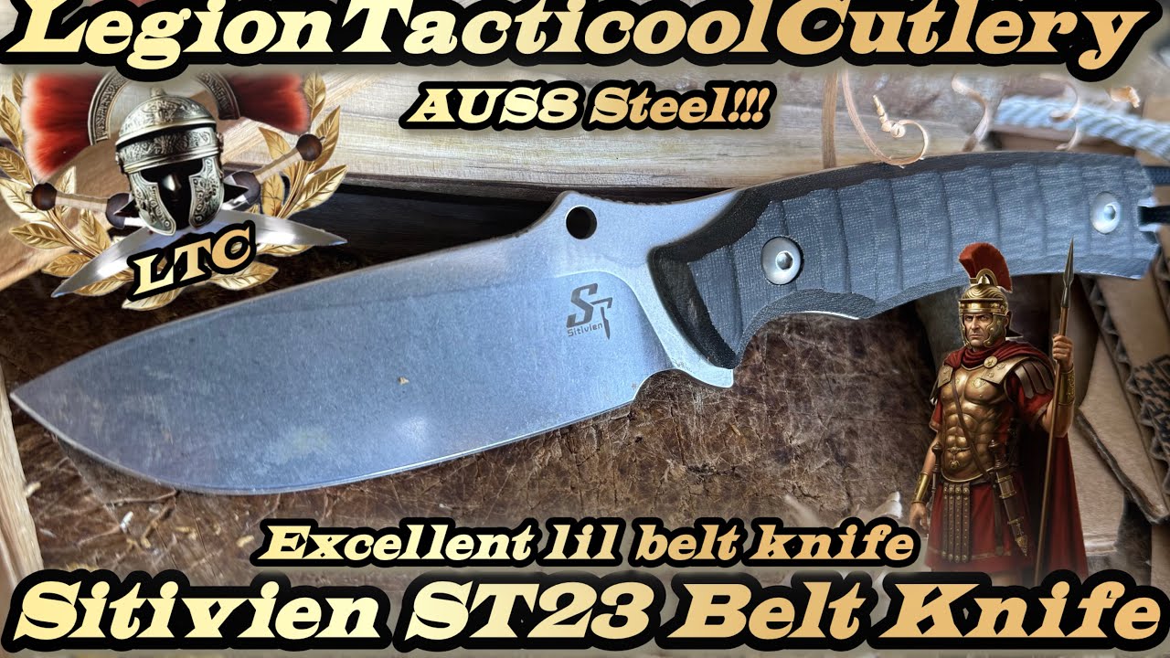 N&oacute;ż taśmowy Sitivien ST23 ze stali AUS8.