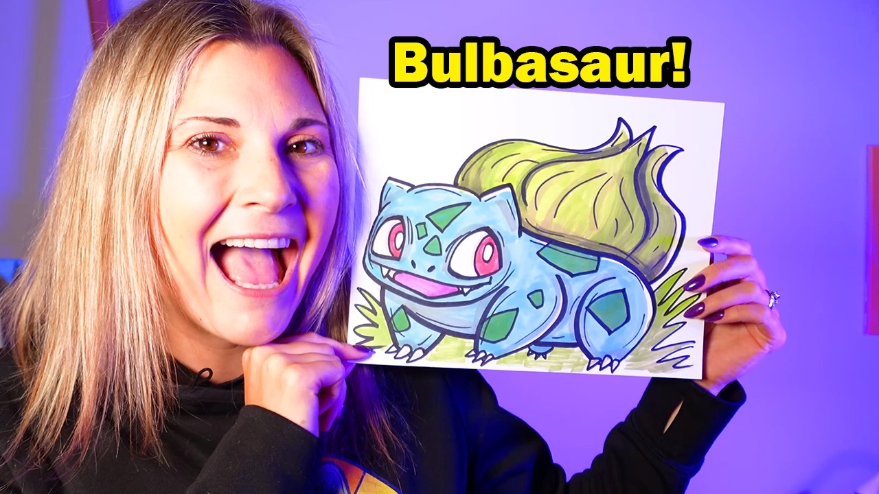 How to Draw Pokémon Bulbasaur!