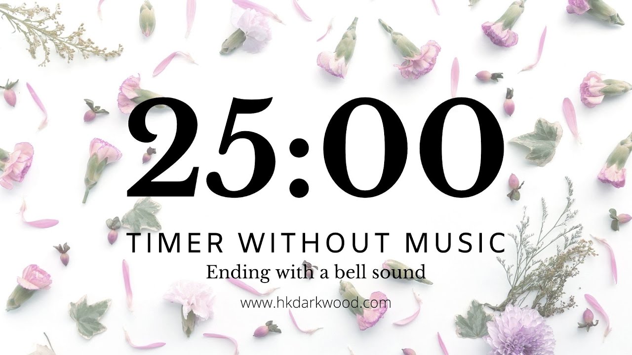 25 Min Silent Focus Timer | Cozy Background Ambience for Studying & Creative Flow