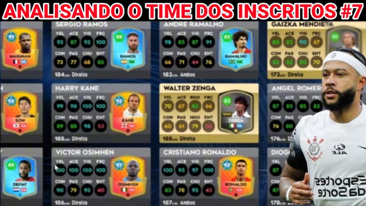 DLS 26 | Analisando o Time dos Inscritos #7 ( Ele tem o Time do Corinthians !! )